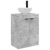 vidaXL Badezimmerschrank mit Waschbecken Betongrau 54 x 35 x 83 cm
