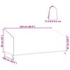 vidaXL Abdeckung f&uuml;r Gartenbank 220 x 100 x 89 cm 600D Oxford Stoff