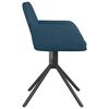 vidaXL Esszimmerst&uuml;hle 2 Stk. Drehbar Blau Samt