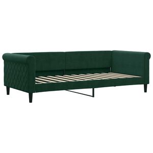 vidaXL Tagesbett Dunkelgr&uuml;n 90x200 cm Samt