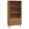 vidaXL B&uuml;cherregal MOLDE 85 x 35 x 170,5 cm Massives Kiefernholz