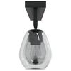 vidaXL Deckenstrahler Schwarz 110,5 x 13 x 26 cm Glas und Metall