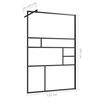 vidaXL Duschwand f&uuml;r Begehbare Dusche mit Klarem ESG Glas 115x195 cm