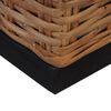 vidaXL 2-tlg. Sofagarnitur mit Auflagen Natur Rattan