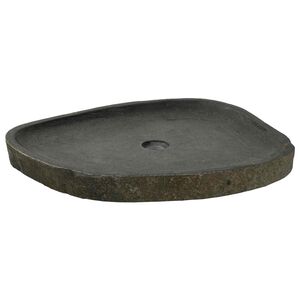 vidaXL Waschbecken Grau 65 x 50 x 6 cm Flussstein