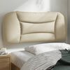 vidaXL Kopfteil-Kissen "Hvar" Creme 90 cm Stoff