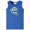 Kinder-Tanktop Blau Melange 104