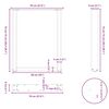 vidaXL Esstischbeine U-Form 3 Stk. Schwarz 70x(72-73) cm Stahl