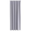 vidaXL Verdunkelungs-Vorh&auml;nge mit Ringen 2 pcs Metallic Grau