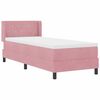 vidaXL Boxspringbett mit Matratze mit Kopfteil Rosa 200 x 80 cm Samt