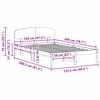 vidaXL Bettrahmen Wachsbraun 120 x 200 cm Massives Kiefernholz