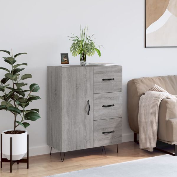 vidaXL Sideboard Grau Sonoma 69,5x34x90 cm Holzwerkstoff