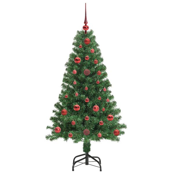 vidaXL K&uuml;nstlicher Weihnachtsbaum mit 300 LEDs mit St&auml;nder Gr&uuml;n 210 cm