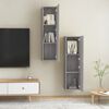 vidaXL TV-Wandschr&auml;nke 2 Stk. Grau Sonoma 30,5x30x110 cm