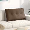 vidaXL R&uuml;ckenkissen Braun 80 x 19 x 50 cm Stoff