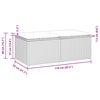 vidaXL 2-tlg. Garten-Sofagarnitur mit Kissen Hellgrau Poly Rattan