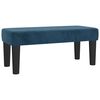 vidaXL Boxspringbett mit Matratze Dunkelblau 90x190 cm Samt