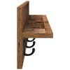 vidaXL Wandmontierter nachttisch Altholz 80 x 10,5 x 18 cm