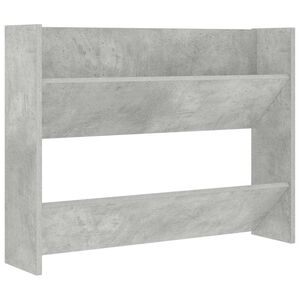 vidaXL Wand-Schuhschrank Betongrau 80x18x60 cm Holzwerkstoff