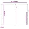vidaXL Seitenmarkise Ausziehbar Creme 180x500 cm