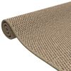 vidaXL Teppichl&auml;ufer Sisal-Optik Sandfarben 80x150 cm