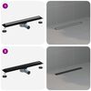 vidaXL Duschablauf 2-in-1 mit 360&deg; Siphon Schwarz 60 cm Edelstahl 304