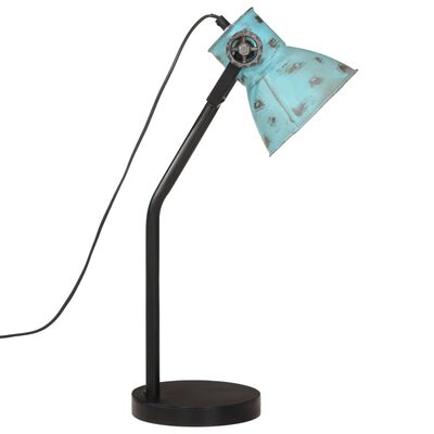 vidaXL Schreibtischlampe 25 W Blau 17x17x60 cm E27