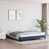 vidaXL Bettgestell ohne Matratze Blau 180x200 cm Stoff