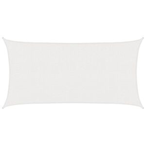 vidaXL Sonnensegel Wei&szlig; 2,5 x 6 m HDPE