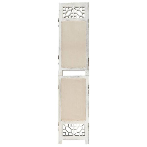 vidaXL 6-tlg. Raumteiler Creme 210x165 cm Stoff