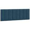 vidaXL Bett mit Matratze "Hanko" Blau 140x200 cm Samt