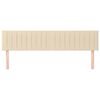 vidaXL Kopfteile 2 Stk. Creme 100x5x78/88 cm Stoff