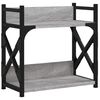 vidaXL Druckerst&auml;nder 2 Ablagen Grau Sonoma 40x20x40 cm Holzwerkstoff