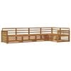 vidaXL Outdoor-Sofagarnitur 5 stk. Natur Massivholz Akazie