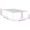 vidaXL Bettgestell ohne Matratze Hellgrau 120x200 cm Stoff