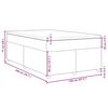 vidaXL Boxspringbett mit Matratze Dunkelbraun 120x200 cm Stoff