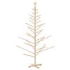 vidaXL Holz Weihnachtsbaum Natur 180 cm Massives Kiefernholz