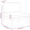 vidaXL Garten-Mittelsofa mit Kissen Holz Akazie & Seil