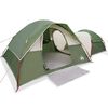 vidaXL Campingzelt 5 Personen Gr&uuml;n Wasserdicht