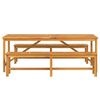 vidaXL Garten Essgruppe 3 pcs Braun Massivholz Akazie