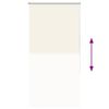 vidaXL Verdunkelungsrollo Cremewei&szlig; 65x130cm Stoffbreite 60,7 cm