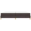 vidaXL Boxspringbett mit Matratze Dunkelbraun 200 x 200 cm Stoff