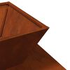 vidaXL Feuerstelle Rostig 50 x 50 x 40 cm Wetterfeststahl