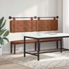 vidaXL Braun Wandmontiert 2 pcs Braun 200 x 5 x 40 cm Spanplatte