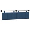 vidaXL H&auml;ngevorderseite Wandmontiert Blau 170 x 55 x 5 cm Stoff