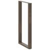 vidaXL Bartischbeine U-Form 2 Stk. Naturstahl 60x(110-111) cm Stahl