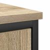vidaXL Badezimmerm&ouml;bel-Set mit Regal mit T&uuml;r 3 pcs Braun Holzwerkstoff