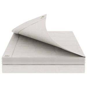 vidaXL Plane mit &Ouml;sen Wei&szlig; 3 x 4 m 260 gsm PE