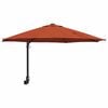 vidaXL Garten-Sonnenschirm Terrakotta 248 x 248 x 148 cm