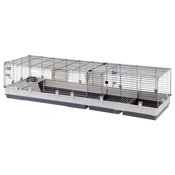 Ferplast Kaninchenk&auml;fig Krolik 200 Grau 205x60x50 cm